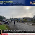Anggota Lantas Polres Pulang Pisau Atur lalin Pagi, Cegah Kepadatan Ciptakan Rasa Aman bagi pengguna jalan