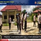 Polsek Sebangau Kuala Laksanakan Apel Serah Terima piket jaga di Halaman Mako Polsek Sebangau Kuala