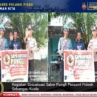 Polsek Sebangau Kuala Laksanakan Sosialisasi Saber Pungli