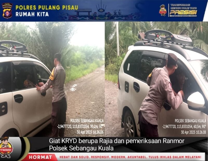 Polsek Sebangau Kuala laksanakan kegiatan KRYD di wilayah kecamatan Sebangau Kuala
