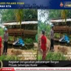 Personil Polsek Sebangau Kuala sambangi peternak sapi di Desa Sebangau Jaya.