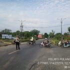 Satlantas Polres Pulang Pisau Laksanakan Pengaturan Lalu Lintas Pagi, Wujudkan Kamseltibcarlantas