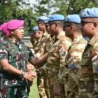 Yonbekpal 2 Marinir Sukseskan Upacara Penyambutan Satgas TNI UNIFIL Konga TA. 2024