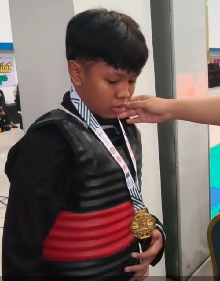 ARGA PRADESTRA PUTRA FIRMANSYAH JUARA SATU DI USIA DINI BELADIRI