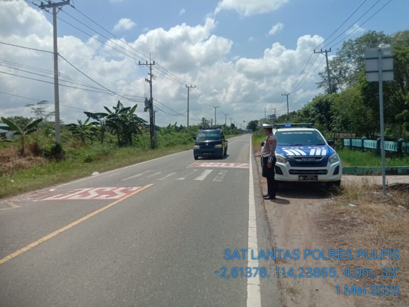 Satlantas Polres Pulang Pisau Laksanakan Patroli Daerah Rawan Laka dan Rawan Pelanggaran