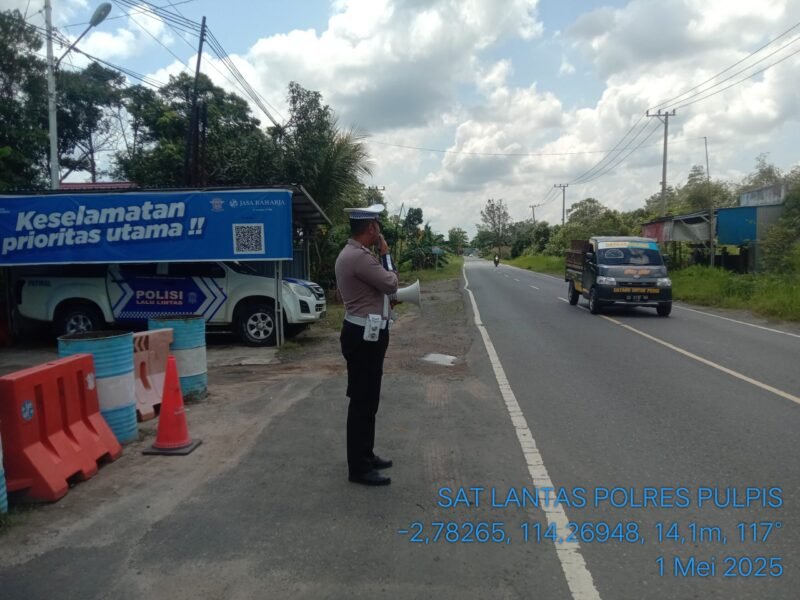 Satlantas Polres Pulang Pisau Gencarkan Penling Guna Kamseltibcarlantas