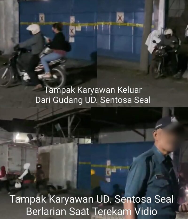 Foto: Karyawan Kluar Gudang Yang Di Segel Pemkot Kota Surabaya
