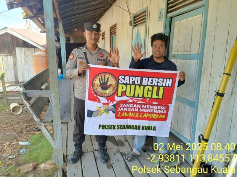 Polsek Sebangau Kuala Laksanakan Sosialisasi Saber Pungli
