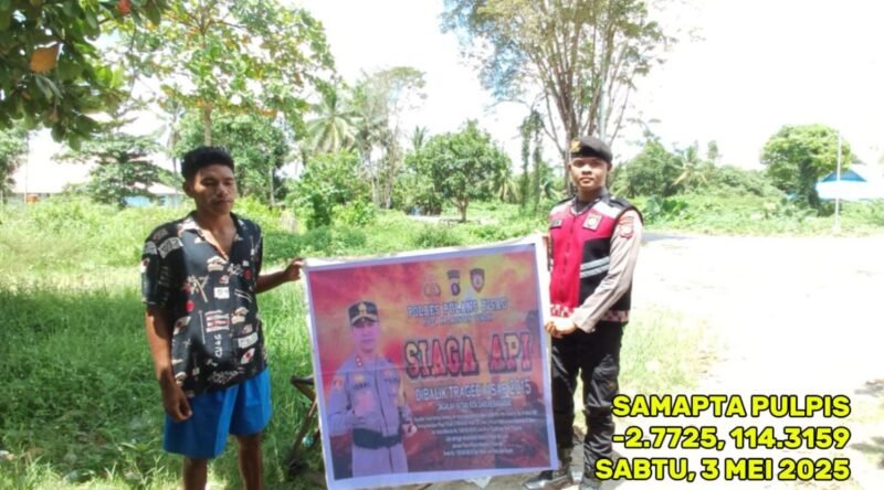 Sat Samapta Polres Pulpis Gelar Patroli Maja, Antisipasi Karhutla Sejak Dini