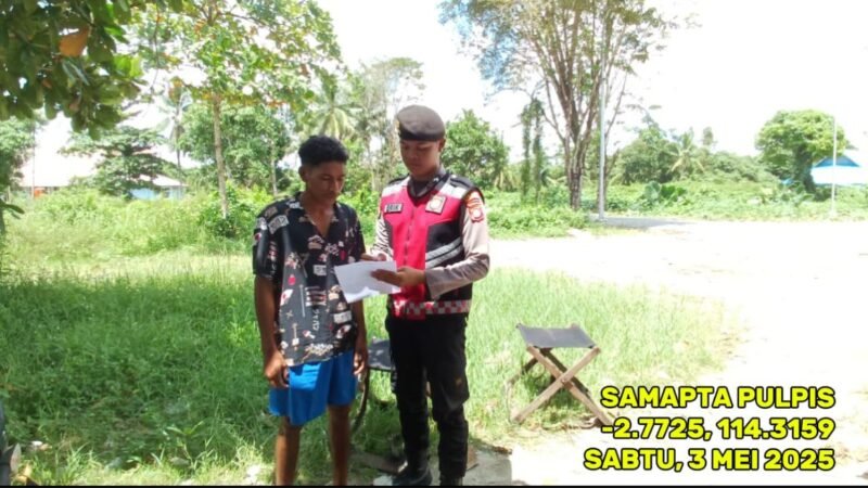 Patroli Dialogis Sat Samapta Polres Pulpis, Sampaikan Maklumat Kapolda Kalteng Tentang Karhutla
