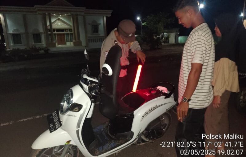 Polsek Maliku Laksanakan Kegiatan Rutin Yang ditingkatkan (KRYD) di Wilkumnya