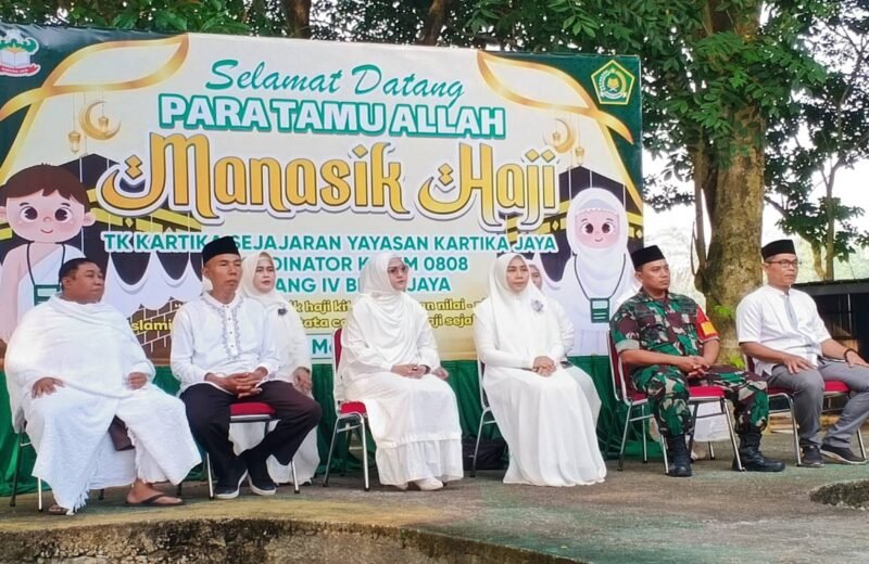 Edukasi Di Ruang Terbuka, TK Kartika Kodim 0808 Bersama Kemenag Kenalkan Tata Cara Ibadah Haji