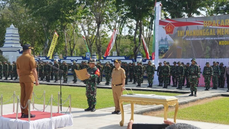 Bupati Sampang H Slamet Junaidi Memimpin Upacara Pembukaan TMMD ke 124 tahun 2025