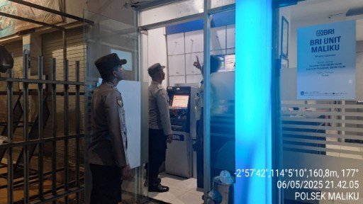 Polsek Maliku Laksanakan Patroli Malam Pastikan Wilkumnya Kondusif