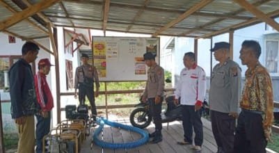 Antisipasi Musim Kemarau, Kapolsek Kahayan Kuala Periksa Kesiapan MPA Bahaur Hilir
