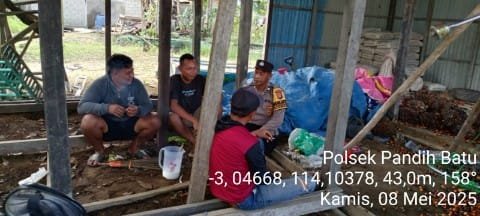 Polsek Pandih Batu Ajak Masyarakat untuk Jaga Kamtibmas