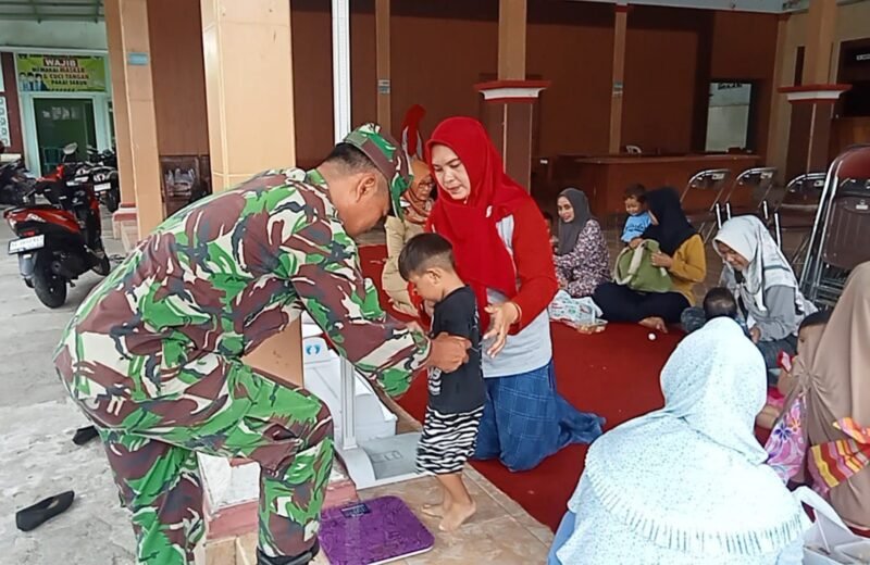 Maksimalkan Cegah Stunting, Babinsa Wonodadi Sinergi Bersama Bidan Desa Di Dusun Bakalan