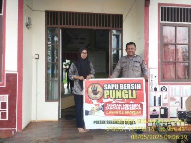 Polsek Sebangau Kuala Laksanakan Sosialisasi Saber Pungli
