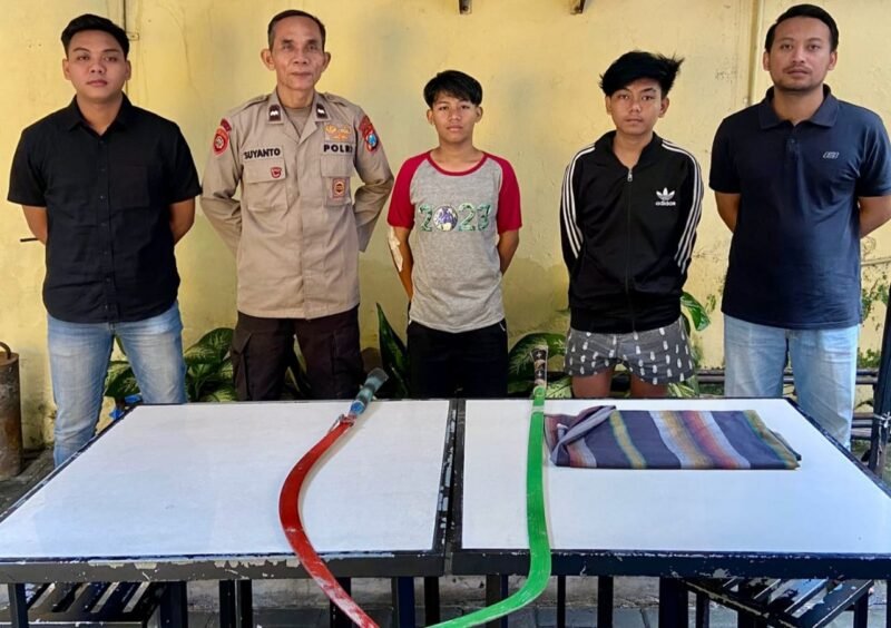 Operasi Pekat II Semeru 2025, Polisi Amankan Dua Remaja Hendak Tawuran di Jalan Bulaksari