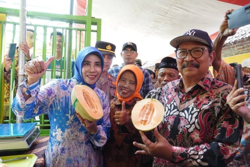Foto: Wabup Sidoarjo Apresiasi Melon Hidroponik Desa Gempol Klutuk