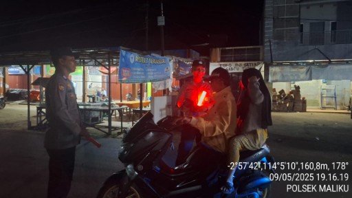 Minimalisir Potensi Gangguan Kamtibmas di wilkumnya, Polsek Maliku Konsisten Laksanakan KRYD