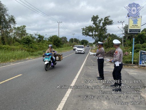 Sat Lantas Polres Pulang Pisau Laksanakan Dikmas Lantas Penling