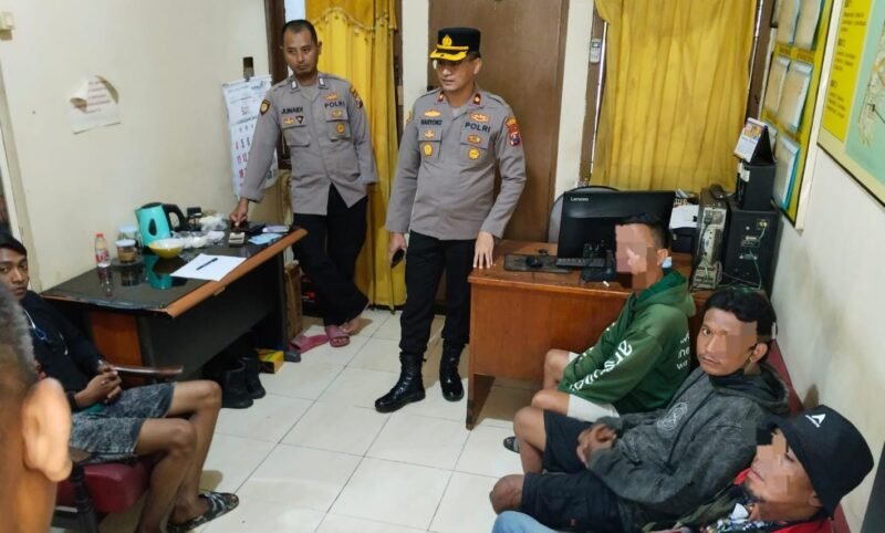 Operasi Pekat II Semeru, Polisi Amankan Tujuh Jukir Liar, di Wonocolo