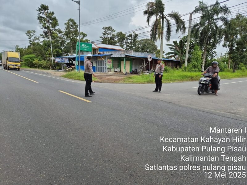 Patroli Identifikasi Daerah Rawan Dan Laka Lantas, Satlantas Polres Pulang Pisau Imbau Pengguna Jalan Waspada
