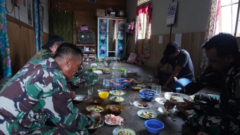 Sinergi dalam Setiap Langkah, Hangat dalam Kebersamaan Santap Siang TMMD