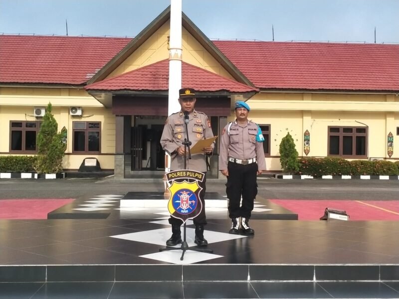 Apel Pagi Polres Pulang Pisau Diisi Sosialisasi KUHP Baru oleh Kabag SDM