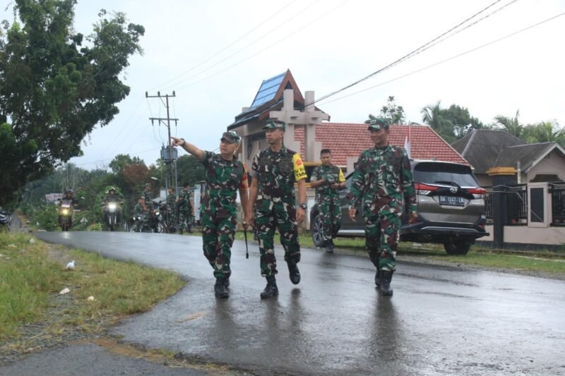 Tim Wasev Kunjungi TMMD, Ke - 124 Kodim 1009/Tanah Laut Di Desa Gunung Melati