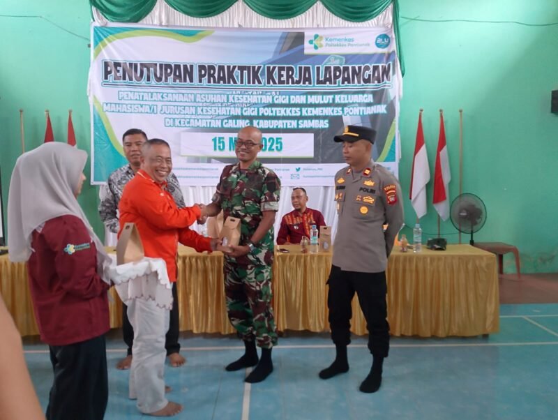 Danramil 07/Teluk Keramat Hadiri Penutupan Praktek Kerja Lapangan Penatalaksanaan Asuhan Kesehatan Gigi dan Mulut
