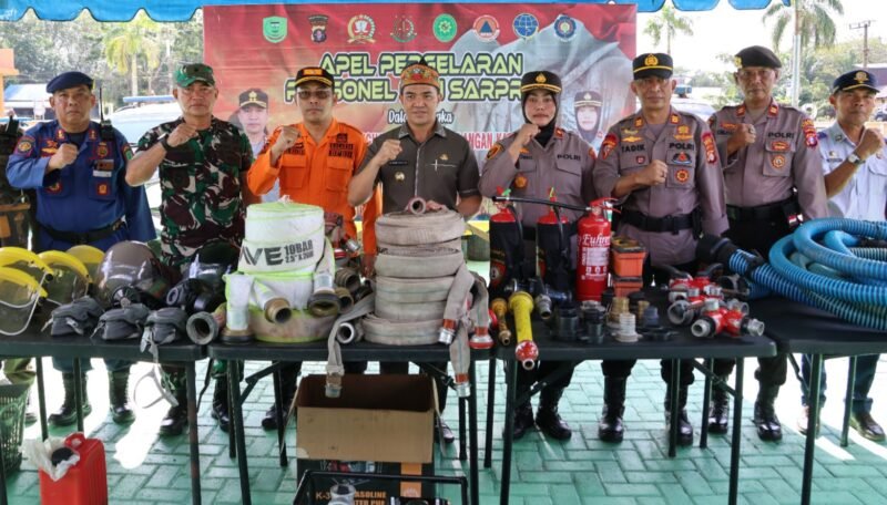 Cegah Karhutla, Polres Pulang Pisau Gelar Apel Kesiapan Sarpras Bersama Instansi Terkait