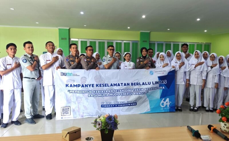 Jasa Raharja dan Satlantas Polres Singkawang Gelar Safety Campaign “Police and JR Goes To Campus” di Poltekkes Kemenkes Singkawang