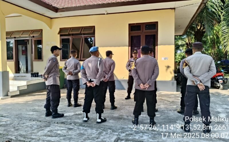 Polsek Maliku Melaksanakan Apel Stand By On Call di Wilkumnya dalam rangka Antisipasi Bencana