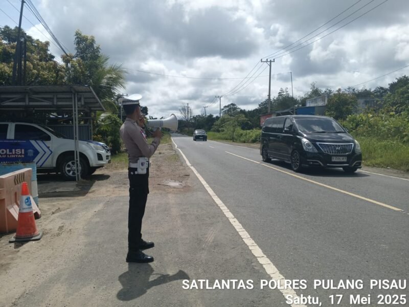 Ciptakan Kamseltibcarlantas, Sat Lantas Polres Pulang Pisau Dikmas Lantas Penling Penluh