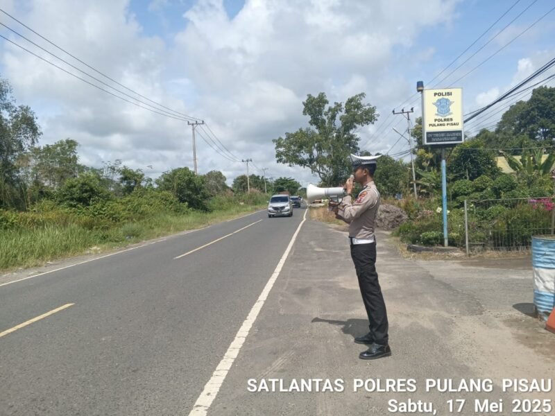 Sat Lantas Polres Pulang Pisau Laksanakan Dikmas Lantas Penling