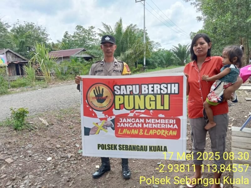 Polsek Sebangau Kuala Laksanakan Sosialisasi Saber Pungli