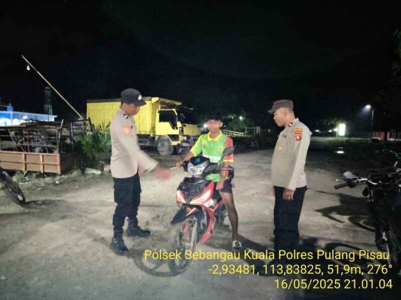 Giat KRYD Guna Cipkonb Aman dan Kondusif Polsek Sebangau Kuala