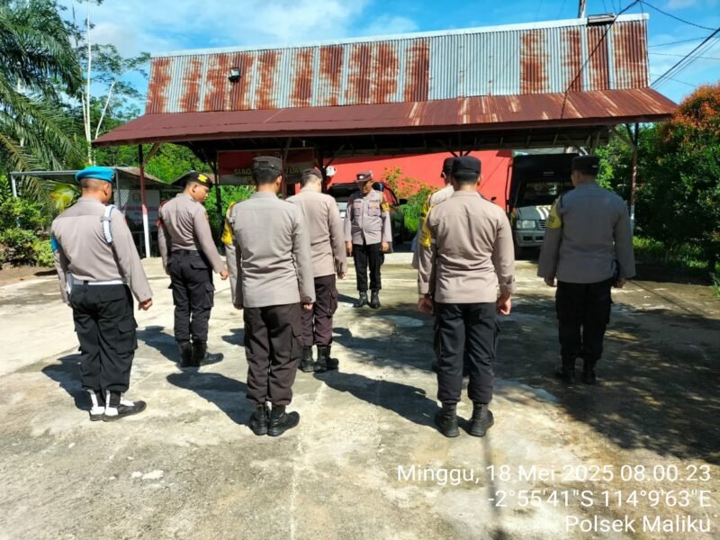 Apel Stand By On Call Siaga Bencana di Wilkum Polsek Maliku