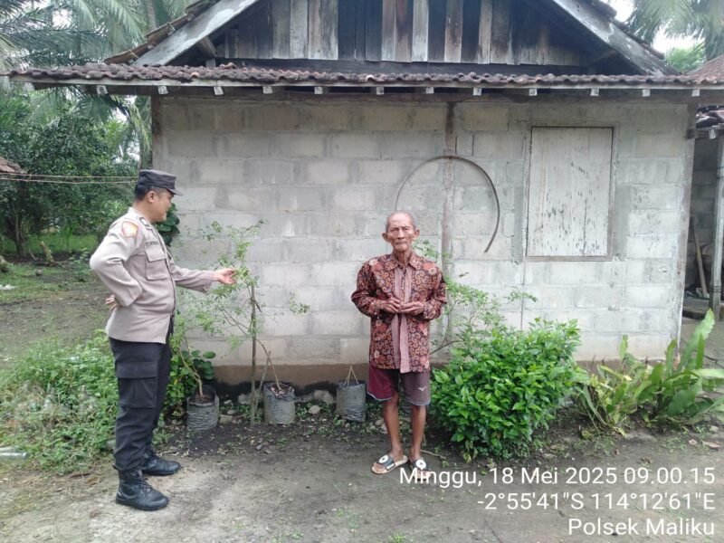 Personel Polsek Maliku Menyambangi Warga Masyarakat untuk Sampaikan Program Pekarangan Bergizi