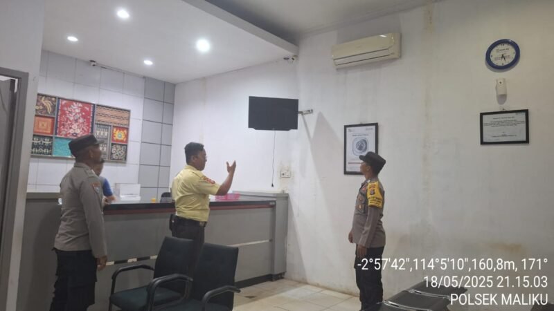 Polsek Maliku Melaksanakan Kegiatan Patroli Malam pada Jam Rawan Gangguan Kamtibmas