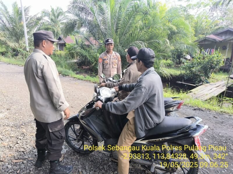 Giat KRYD Guna Cipkon Aman dan Kondusif di Wilayah Kecamatan Sebangau Kuala