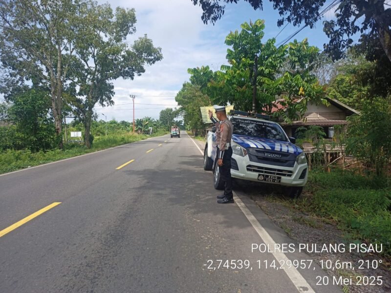 Patroli Satlantas Polres Pulang Pisau Giat Patroli Wilayah Pantau Lokasi Rawan Laka Lantas