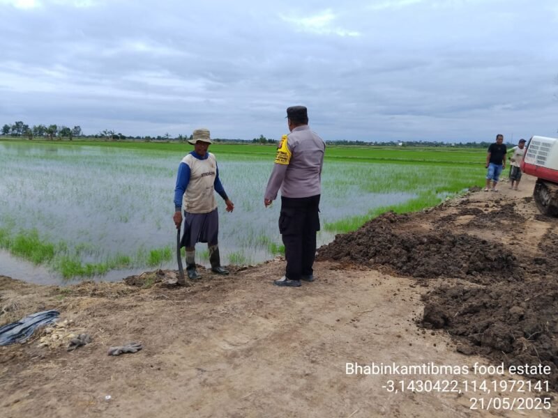 Bhabinkamtibmas Food Estate Sambangi Warga sekaligus Sisipkan Pesan Kamtibmas
