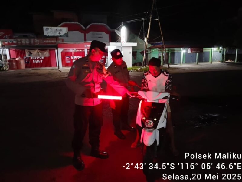 Minimalisir Potensi Gangguan Kamtibmas Polsek Maliku Laksanakan Kryd