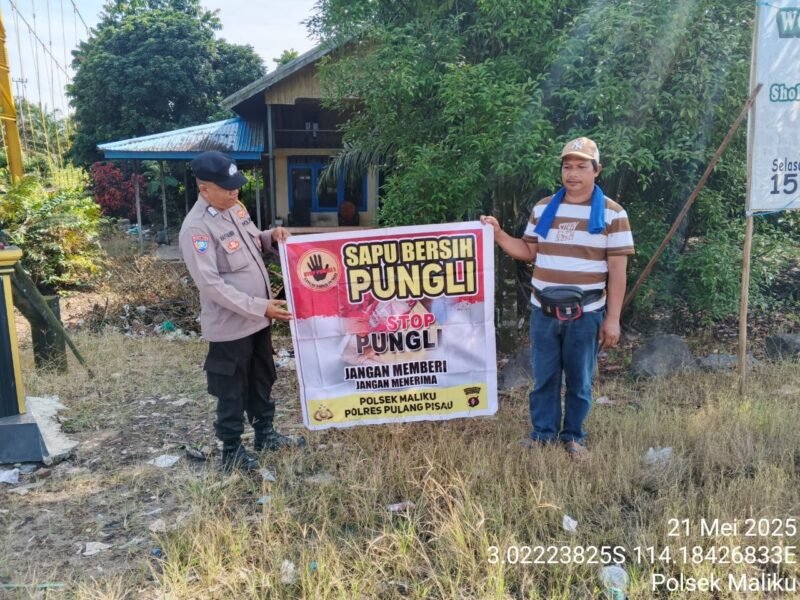 Bhabinkamtibmas Polsek Maliku Sosialisasikan Program Saber Pungli