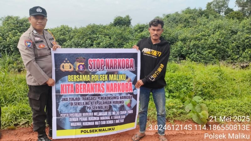 Bhabinkamtibmas Polsek Maliku Melaksanakan Sosialisasi Bahaya Penyalahgunaan Narkoba