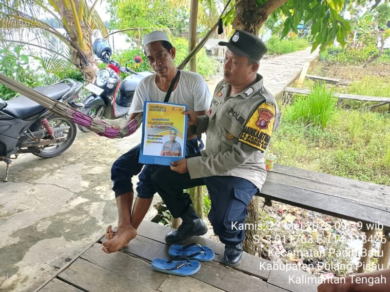 Polsek Pandih Batu Laksanakan Call center dan Ajak Masyarakat untuk menjadi Mitra dalam mejaga Kamtibmas