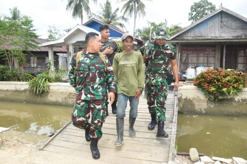 Penuh Semangat, Satgas TMMD ke-124 Kodim 1002/HST Bergerak Maju di Pengambau Hilir Luar